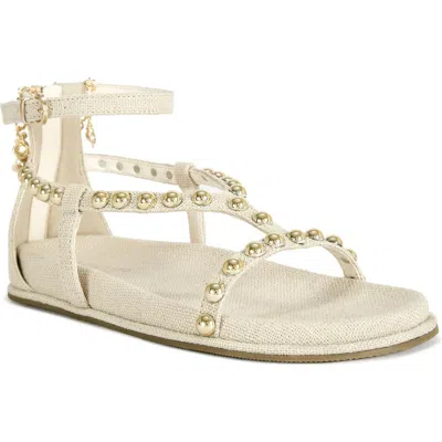 Azalea Wang Nautyca Stud Embellished Ankle-strap Sandal In White