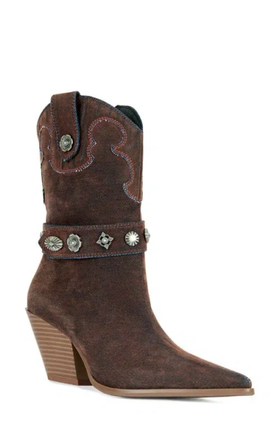 Azalea Wang Neith Western Boot In Brown