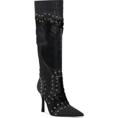 Azalea Wang Novak Knee High Boot In Black