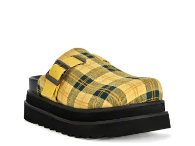 Azalea Wang Oblique Platform Clog In Yellow