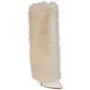 Azalea Wang Omera Faux Fur Over The Knee Boot In White