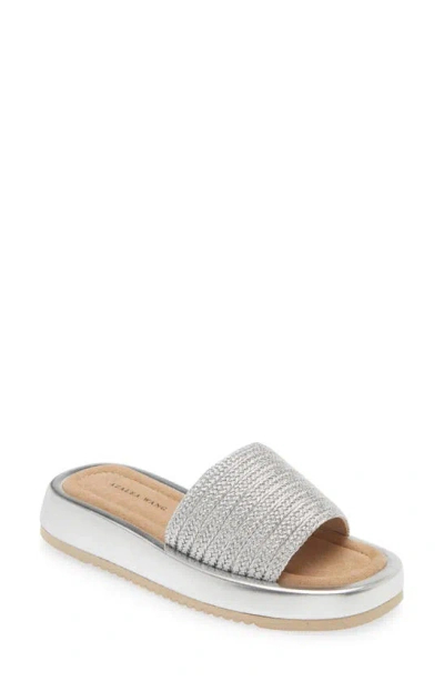Azalea Wang Pagani Slide Sandal In Silver
