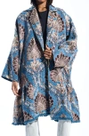 Azalea Wang Paisley Jacquard Peplum Coat In Multi