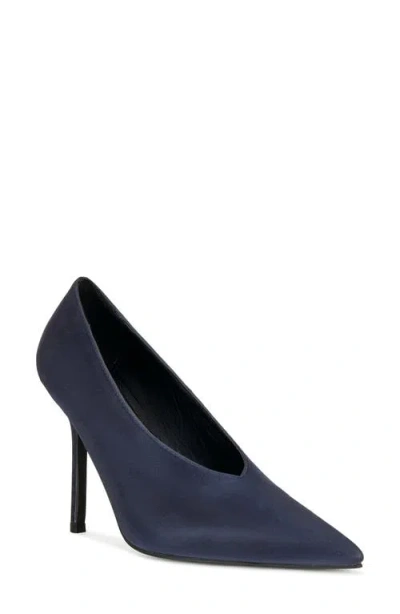 Azalea Wang Patricc Pointed Toe Pump In Blue