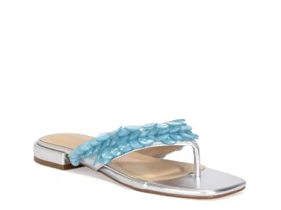 Azalea Wang Pearlia Flip Flop In Blue