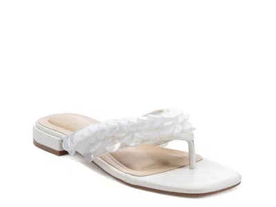 Azalea Wang Pearlia Flip Flop In White