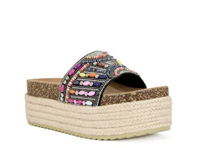 Azalea Wang Ramana Espadrille Platform Sandal In Multi