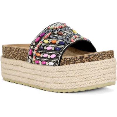 Azalea Wang Ramana Platform Sandal In Multi