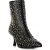 Azalea Wang Ridley Studded Pointed Toe Bootie In Black