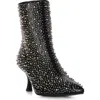 Azalea Wang Ridley Studded Pointed Toe Bootie In Black