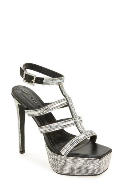 Azalea Wang Roanoke Caged Platform Sandal In Black