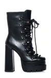Azalea Wang Roddie Platform Bootie In Black