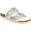 Azalea Wang Romilly Flatform Slide Sandal In White
