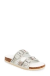 Azalea Wang Romilly Flatform Slide Sandal In White