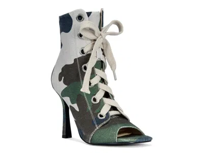 Azalea Wang Rooftop Peep Toe Bootie In Multi