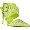 Azalea Wang Salvia Pointed Toe Pump In Yellow