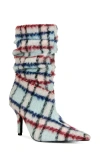 Azalea Wang Sanjiv Stiletto Bootie In Multi