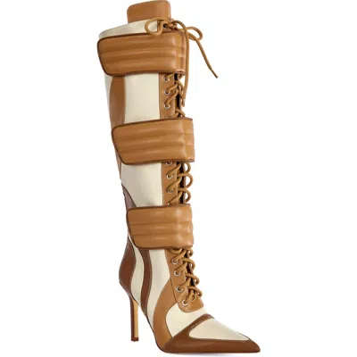 Azalea Wang Schumacher Knee High Boot In Multi