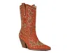 Azalea Wang Scott Western Bootie In Orange