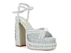Azalea Wang Something Blue Ankle Strap Platform Sandal In Blue