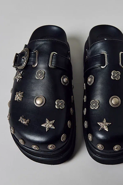 Azalea Wang Sunai Studded Platform Clog In Black, Women's At Urban Outfitters