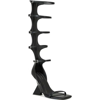 Azalea Wang Taiten Ankle Strap Sandal In Black