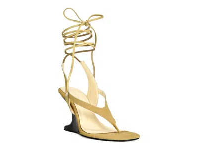 Azalea Wang Tamsie Floating Heel Sandal In Neutral