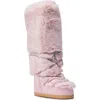 Azalea Wang Tayton Faux Fur Snow Boot In Pink