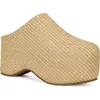 Azalea Wang Teatree Platform Clog In Beige