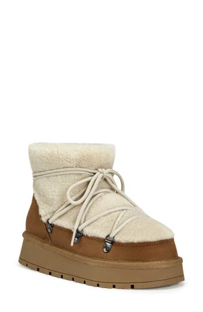 Azalea Wang Teodoro Faux Fur Bootie In Brown