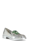 Azalea Wang Thalassa Loafer In Silver