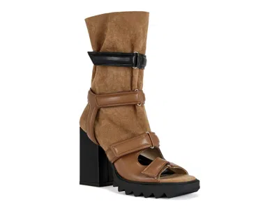 Azalea Wang Thierry Platform Bootie In Brown
