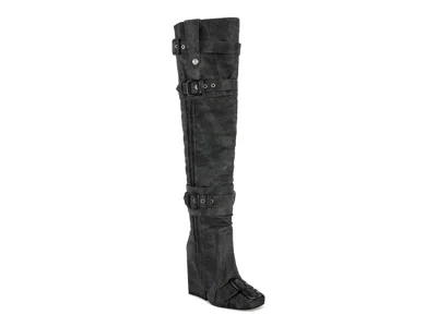 Azalea Wang Trillion Overtheknee Boot In Gray