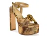 Azalea Wang Uma Platform Sandal In Multi