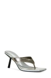 Azalea Wang Umberta Flip Flop In Silver