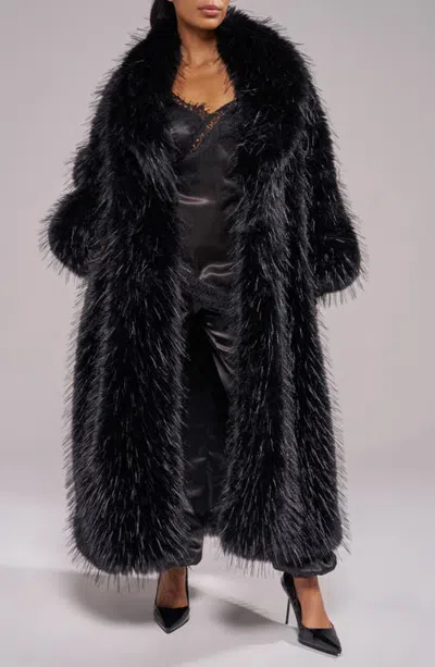 Azalea Wang Vault Faux Fur Jacket In Black
