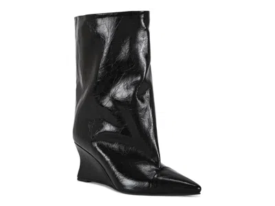 Azalea Wang Vinci Wedge Bootie In Black