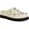 Azalea Wang Voncile Embellished Platform Mule In Bone