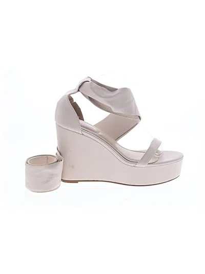 Pre-owned Azalea Wang Wedges In Tan