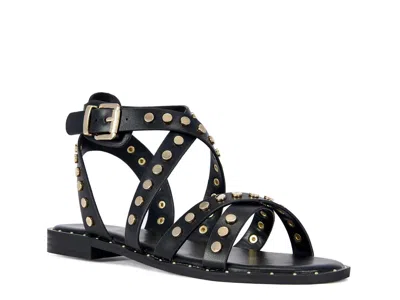 Azalea Wang Whistler Ankle Strap Sandal In Animal Print