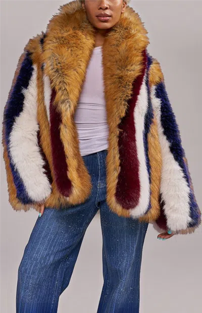 Azalea Wang Women's Ambria Faux Fur Jacket In Multi