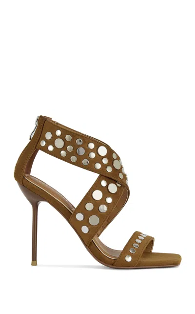 Azalea Wang Women's Arte Tan Stiletto Sandals In Brown