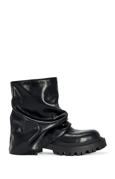 Azalea Wang Women's Clarke Midnight Slouchy Combat Boots In Black