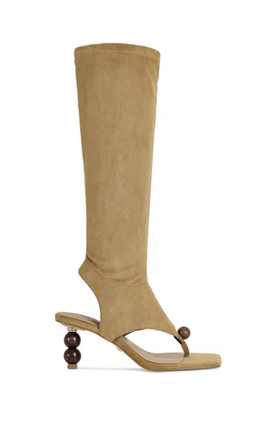 Azalea Wang Dottie Stiletto Sandal In Brown