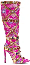 Azalea Wang Berkley Knee High Boot In Pink