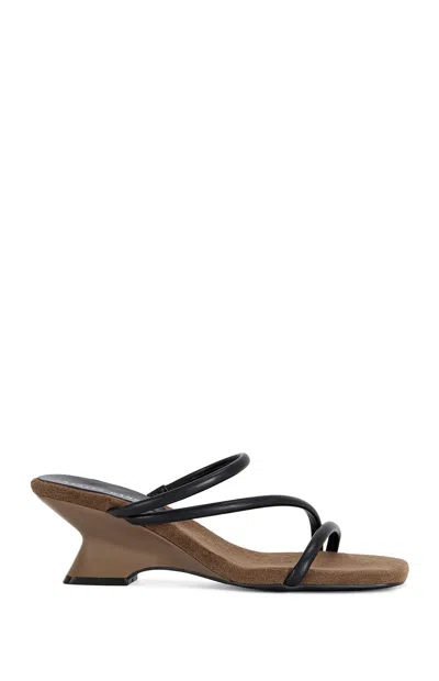 Azalea Wang Women's Geena Wedge Sandals In Chocolate In Brown