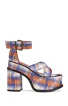 Azalea Wang Jaetyn Platform Sandal In Multi
