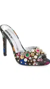 Azalea Wang Women's Judith Embellished Heels In Black In Multi