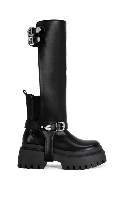 Azalea Wang Women's Rampage Black 2-way Combat Boots