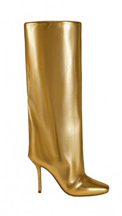 Azalea Wang Women's Rebelite Boots In Gold